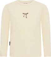 TINY TRIBE Kids' Fabbowlous Long Sleeve Stretch Cotton T-Shirt