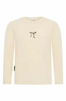 TINY TRIBE Kids' Fabbowlous Long Sleeve Stretch Cotton T-Shirt