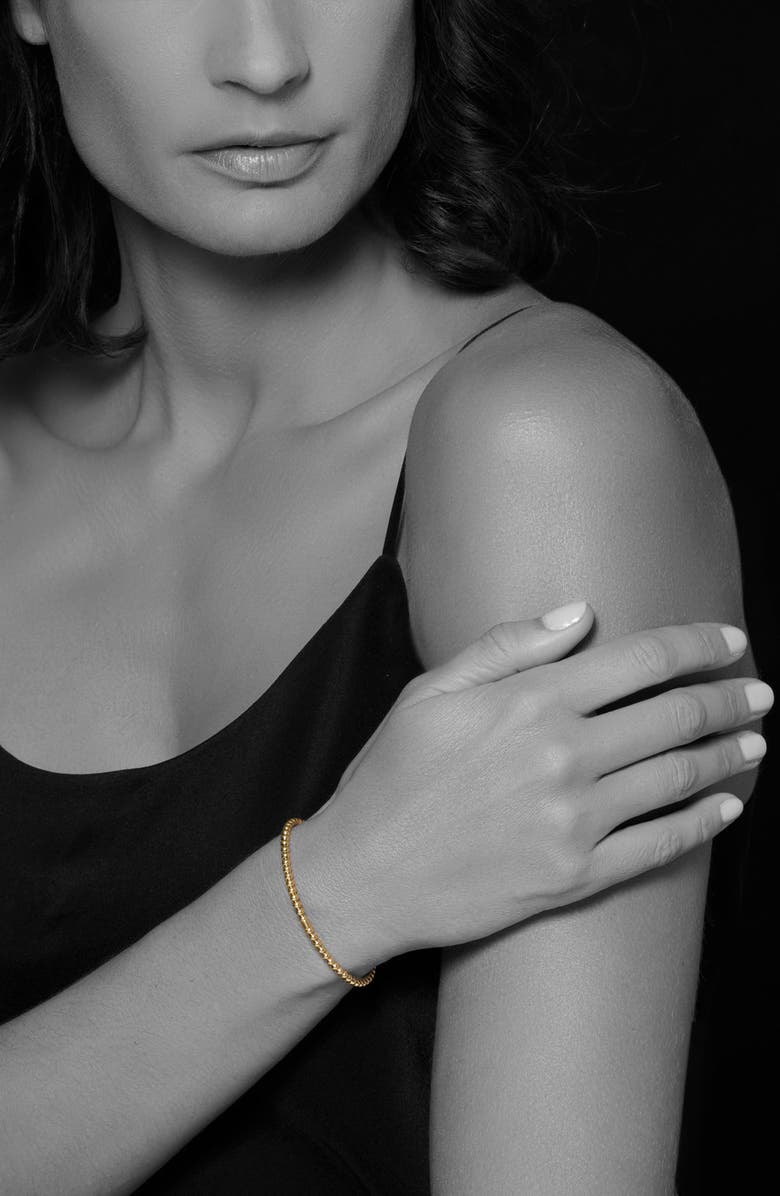 LAGOS Signature Caviar Beaded Stretch Bracelet, Alternate, color, Gold