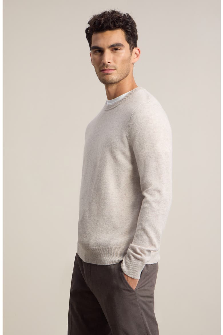 Cashmere Crewneck Sweater, Alternate, color, OATMEAL HEATHER