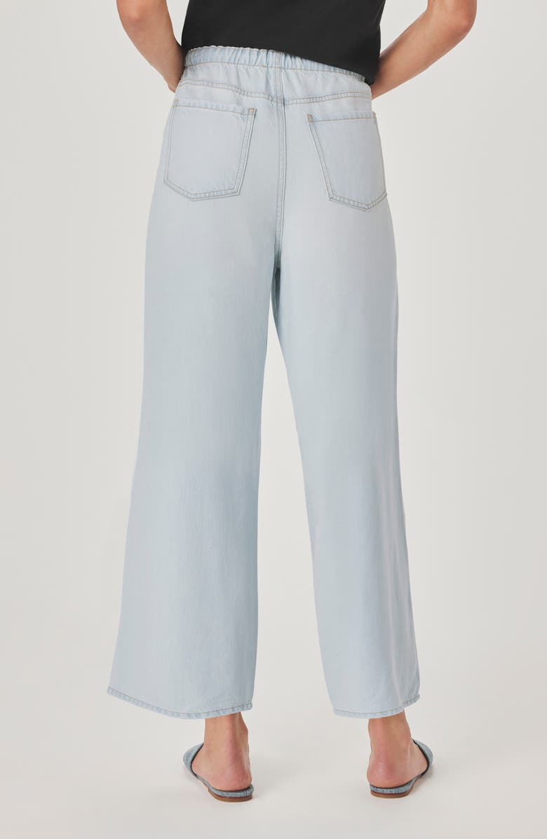 Splendid Lounge Wide Leg Crop Jeans, Alternate, color, Bleached Indigo Blue