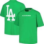PLEASURES Men's PLEASURES  Green Los Angeles Dodgers Ballpark T-Shirt