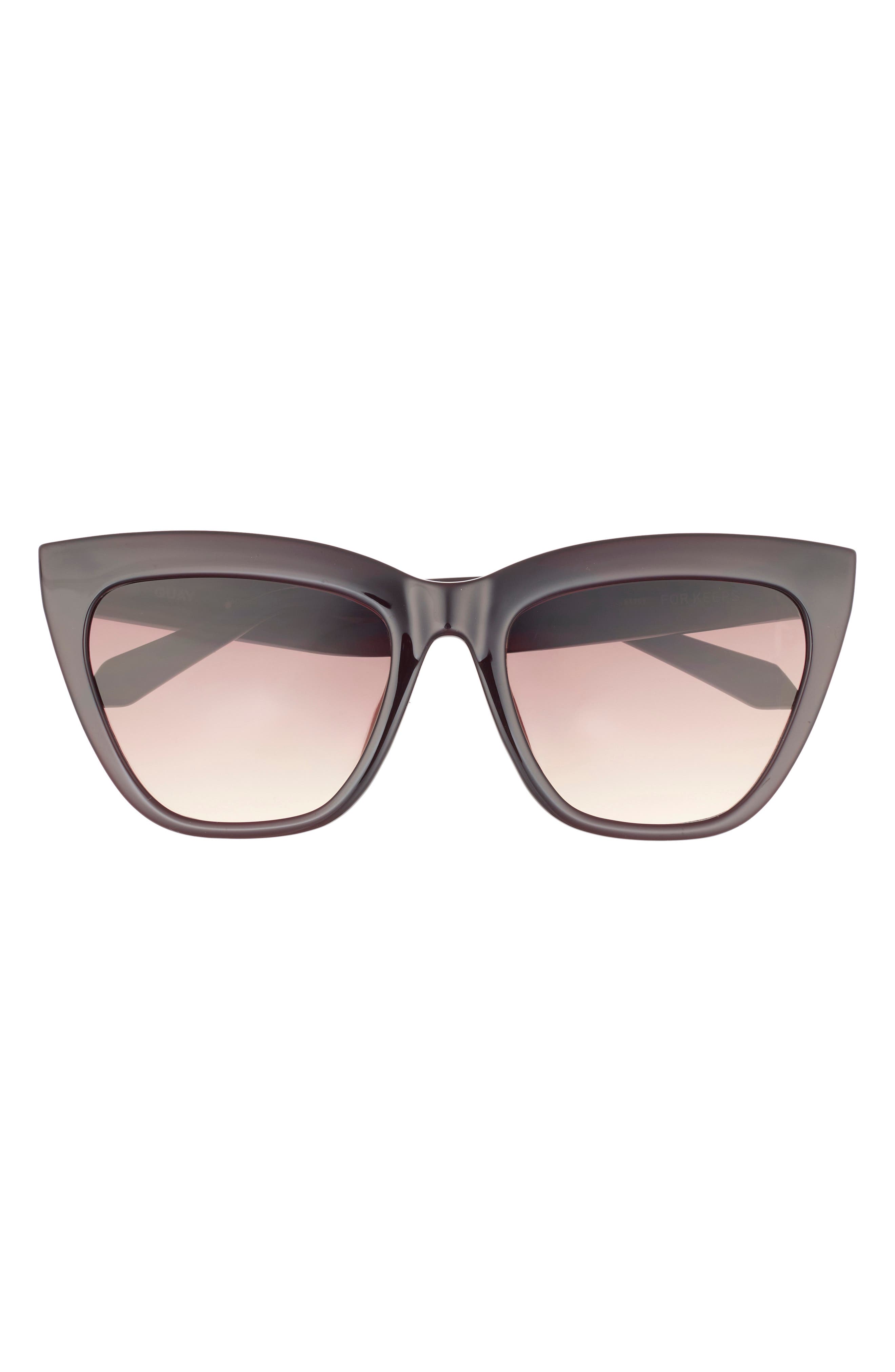QUAY For Keeps 58mm Cat Eye Sunglasses