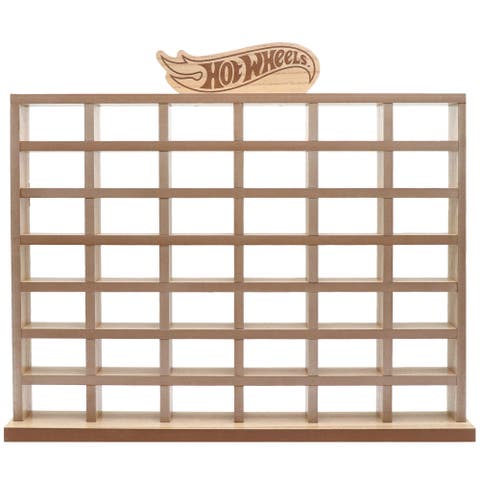 Wood Display Case For 42 Die-cast Toy Cars