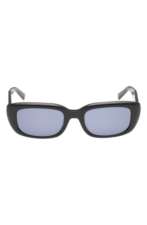 Abercrombie & Fitch 52mm Rectangular Sunglasses In Black