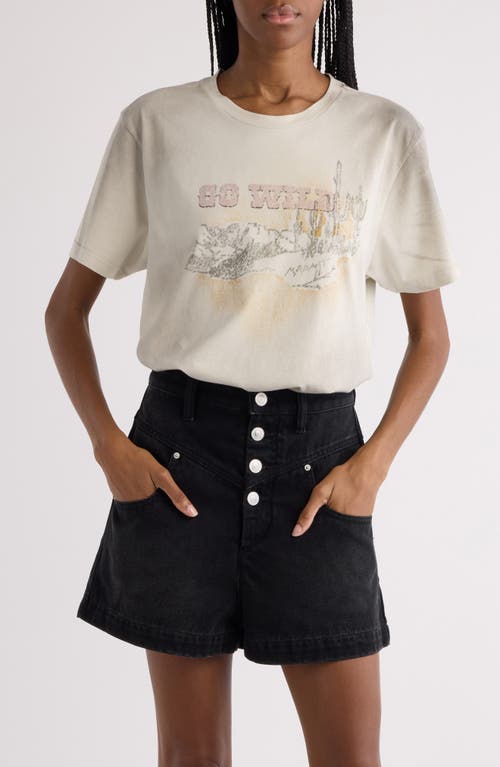 Isabel Marant Étoile T-shirt Zaof In Beige