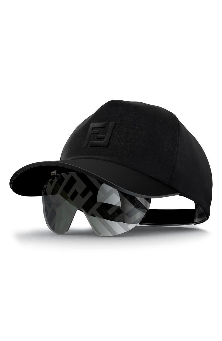 Fendi 'Fendi Eyecap Baseball Cap with Mask Sunglasses, Alternate, color,