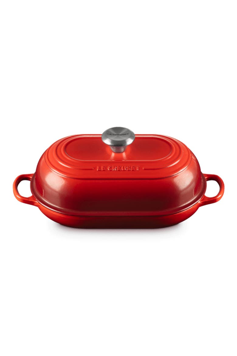 Signature Cast Iron Bread Oven, Main, color, CERISE