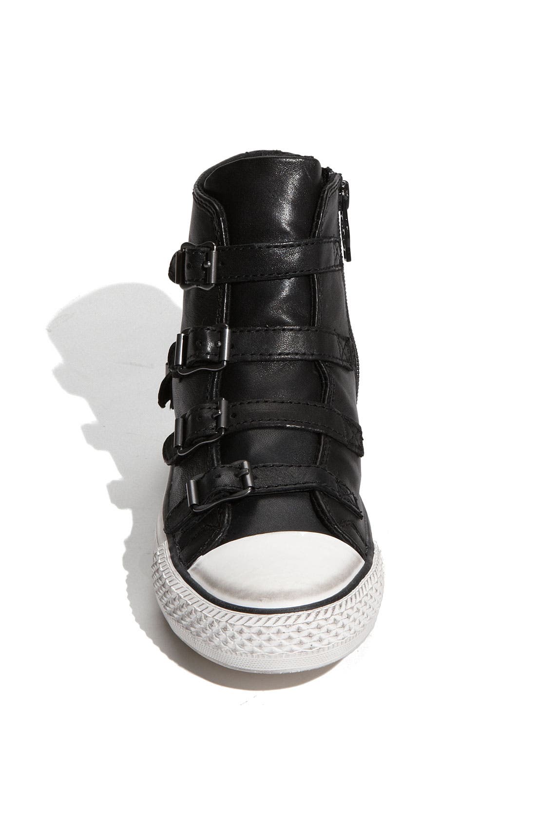 High Top Sneaker, Alternate, color, BLACK