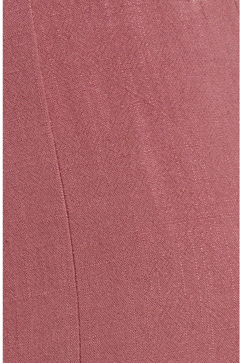 Belted High Waist Crop Pants, Alternate, color, PLUM