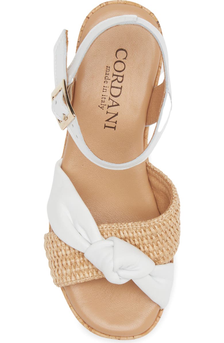 Cordani Jaylin Platform Wedge Sandal, Alternate, color, White