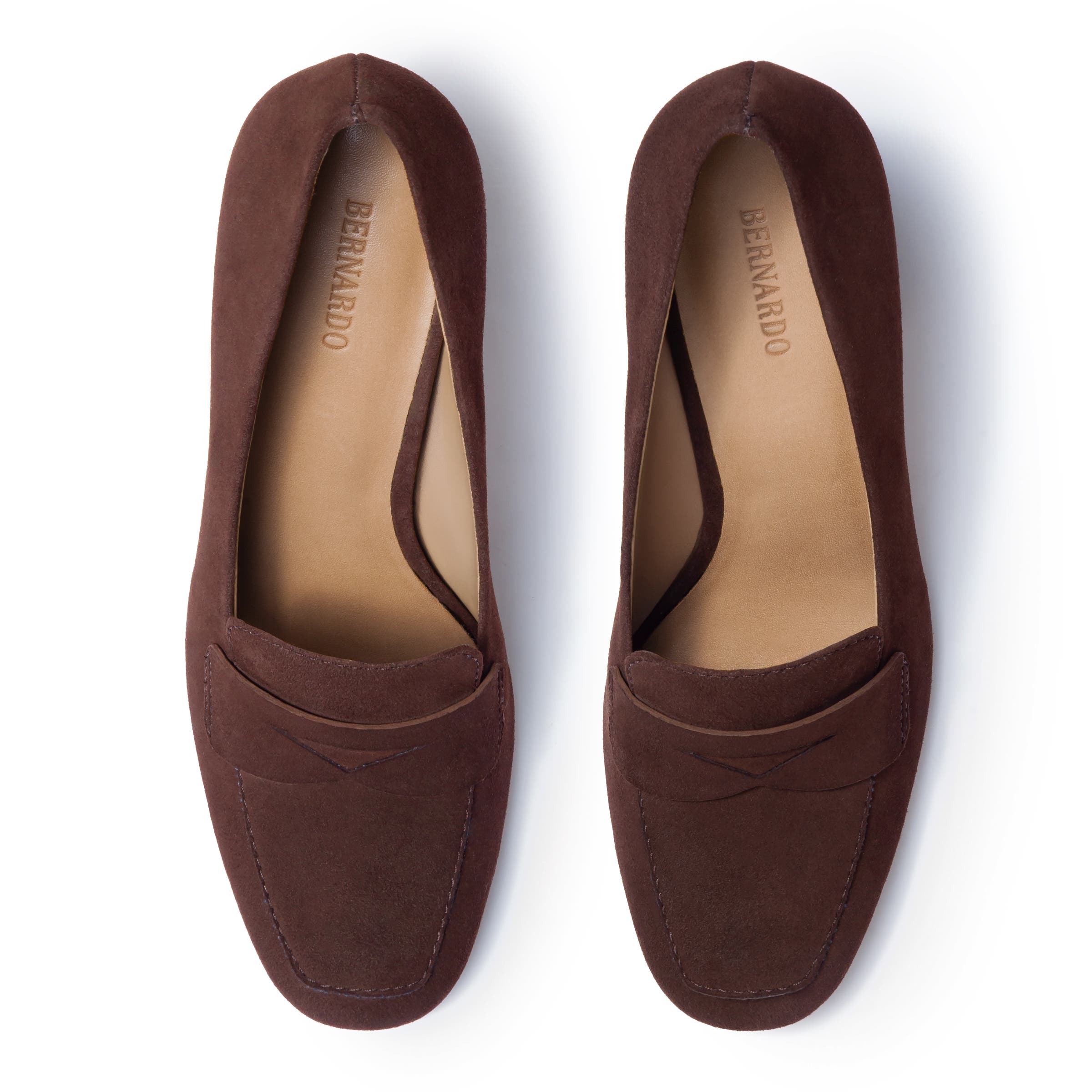 Bernardo Footwear Nessa Block Heel Loafer Pump, Alternate, color, Espresso