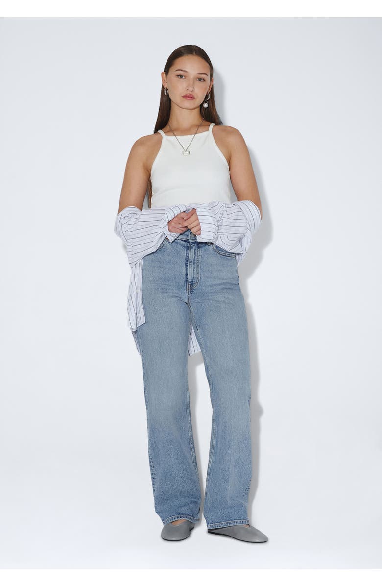 Dr Denim Echo High Straight Jeans, Main, color, Bay Blue Jay