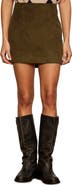 Sanctuary All In Faux Suede Miniskirt
