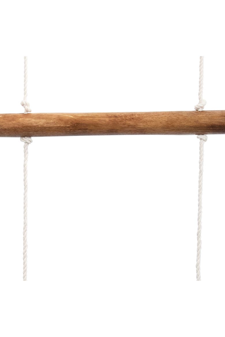 Macramé Hanging Blanket Ladder, Alternate, color, Brown