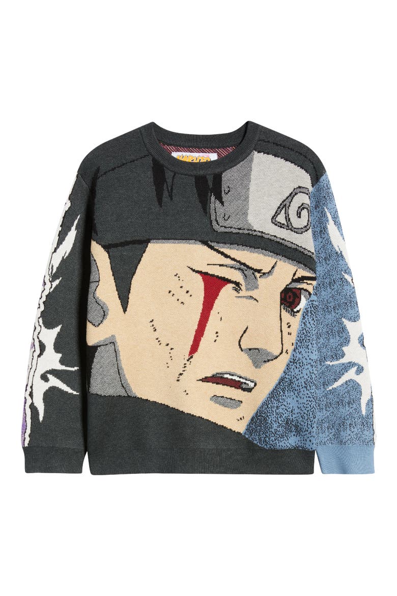 Shisui Eyebleed Graphic Crewneck Sweater, Alternate, color, BLUE MULTI