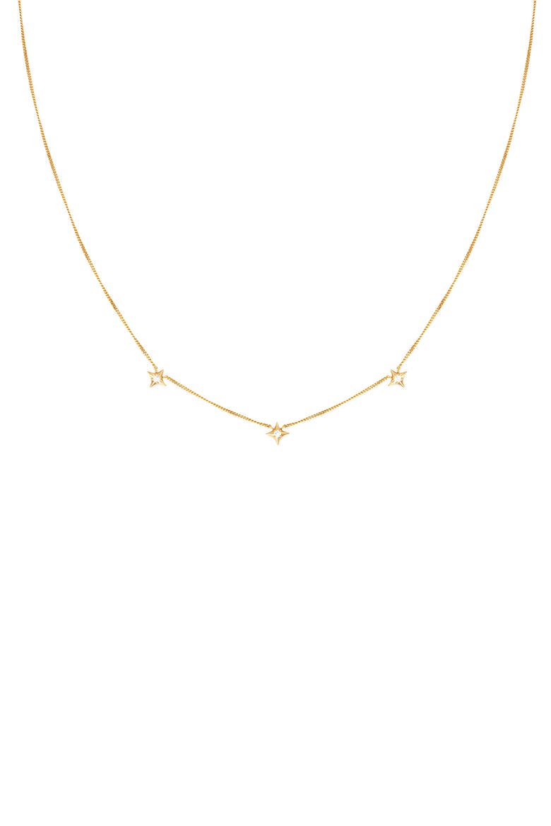 Cosmic Star Charm Necklace, Main, color, GOLD