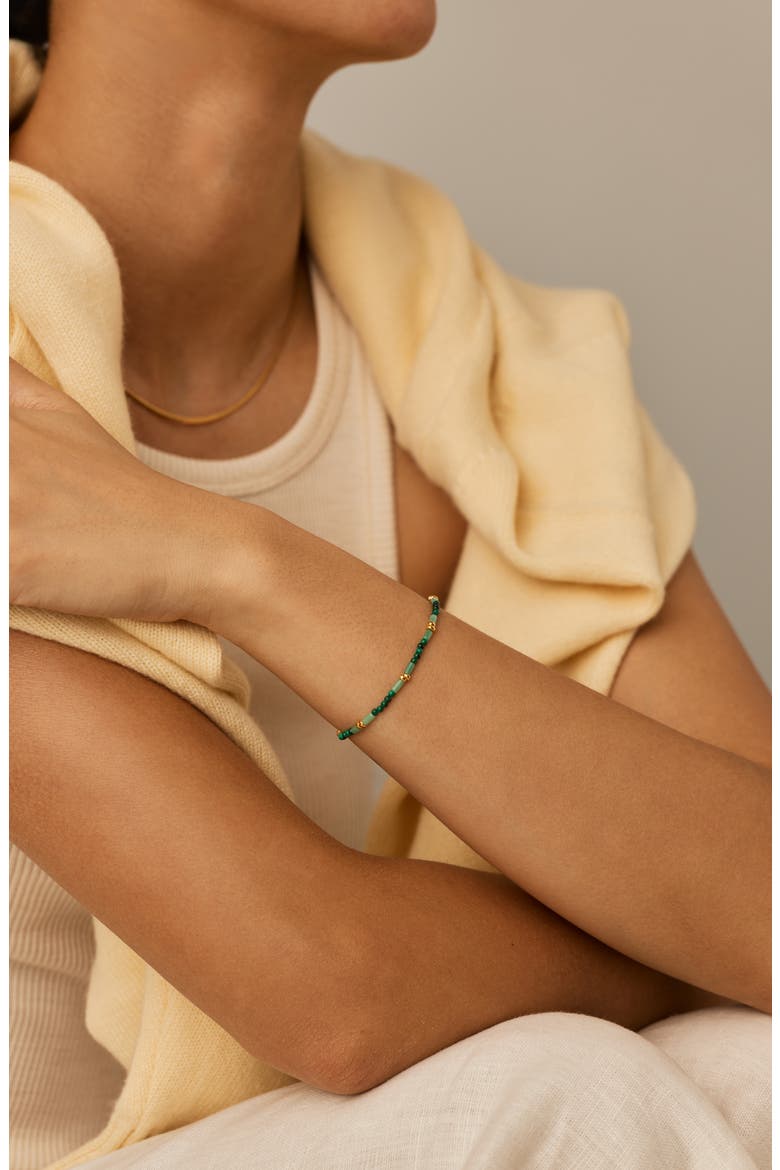 Beaded Gemstone Bracelet, Alternate, color, GOLD