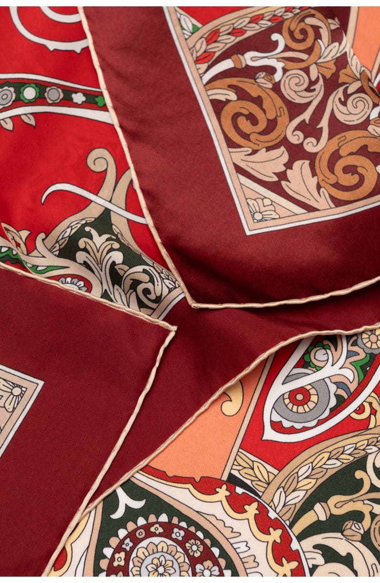 Elizabetta Romina - Silk Foulard for Women, Alternate, color, Red