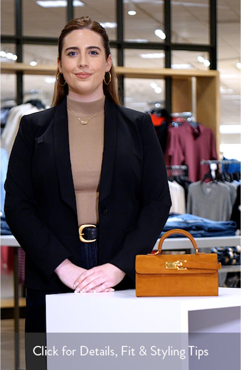 Keyla Faux Suede Top Handle Bag, sales video thumbnail