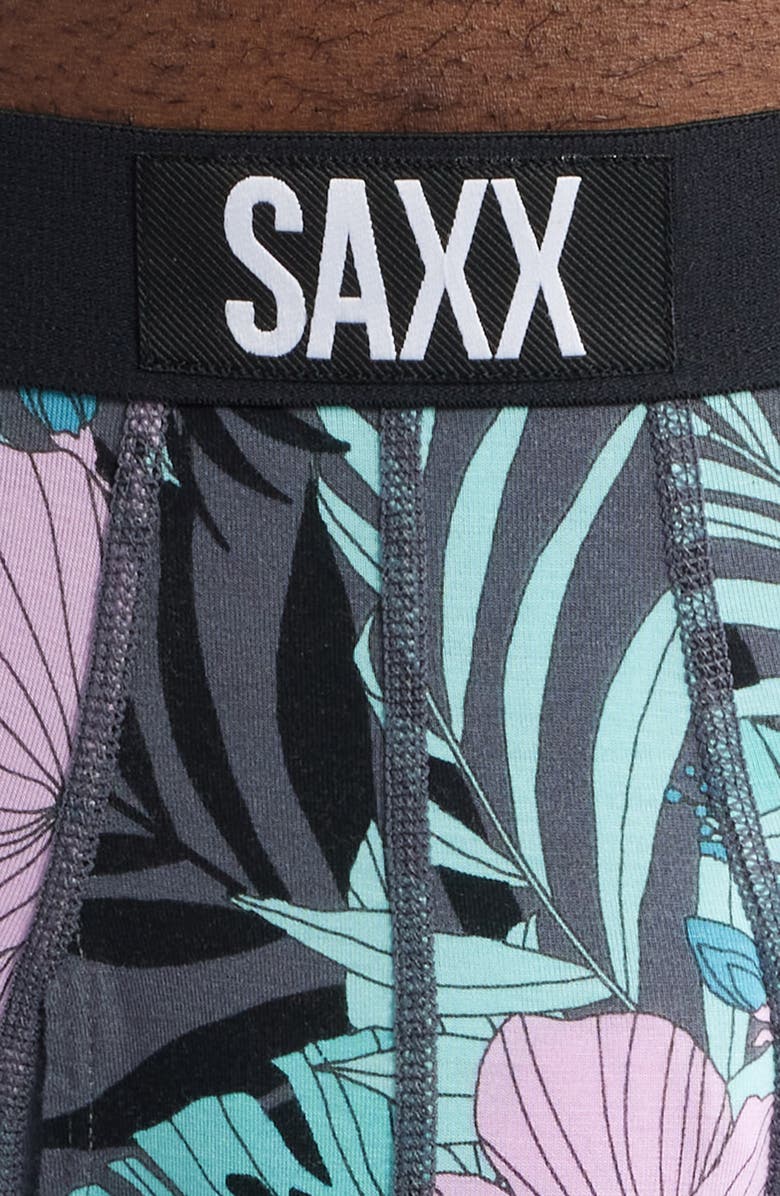 SAXX Assorted 2-Pack Ultra Super Soft Boxer Briefs, Alternate, color, Hibiscus Jungle/ Black