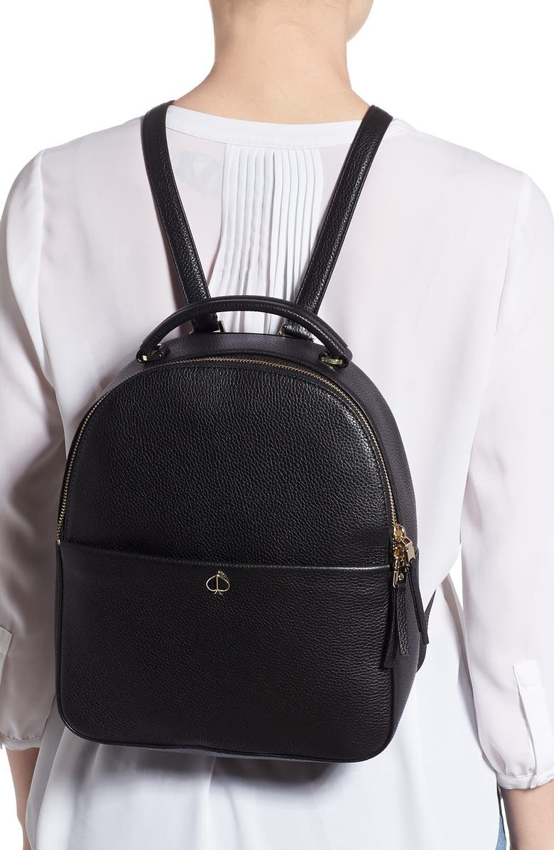 Kate Spade New York medium polly leather backpack, Alternate, color,
