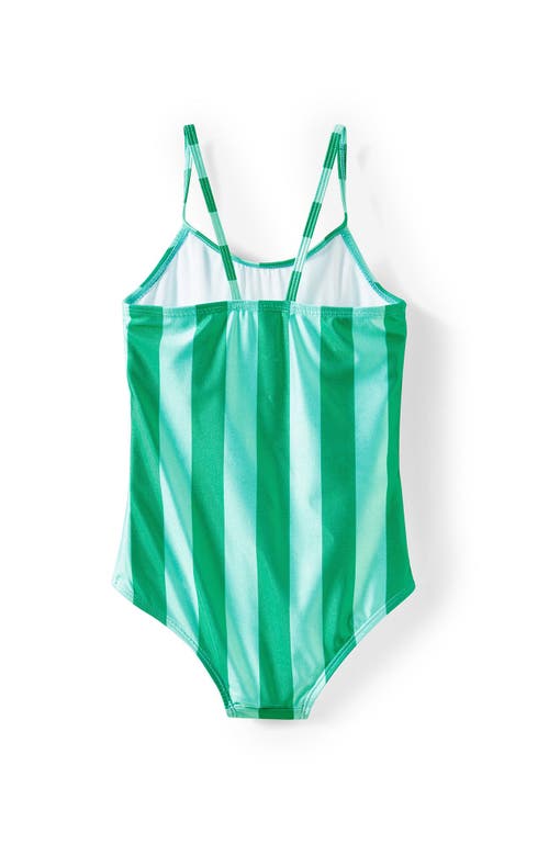Shop Cotton On Kids Kid's Helen One Piece In Island Green Cherry Stripe
