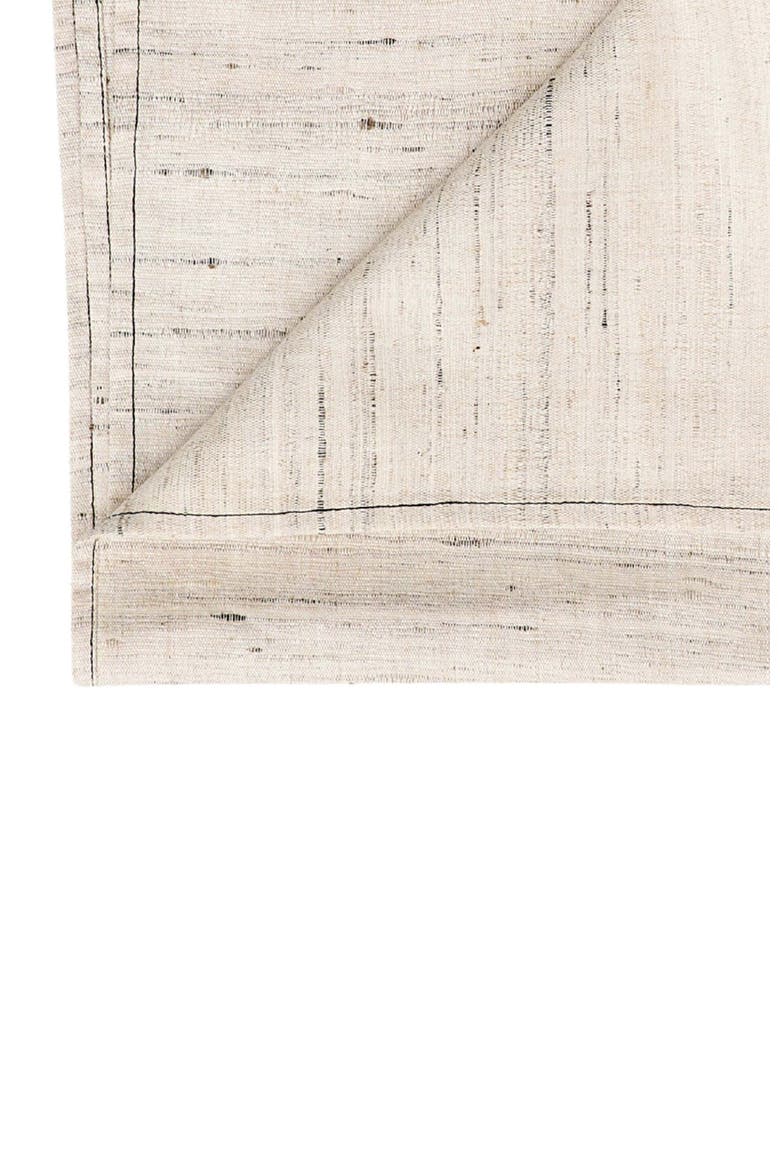 Kora Off White Peace Silk Handloom Napkin - Set of 4, Alternate, color, White