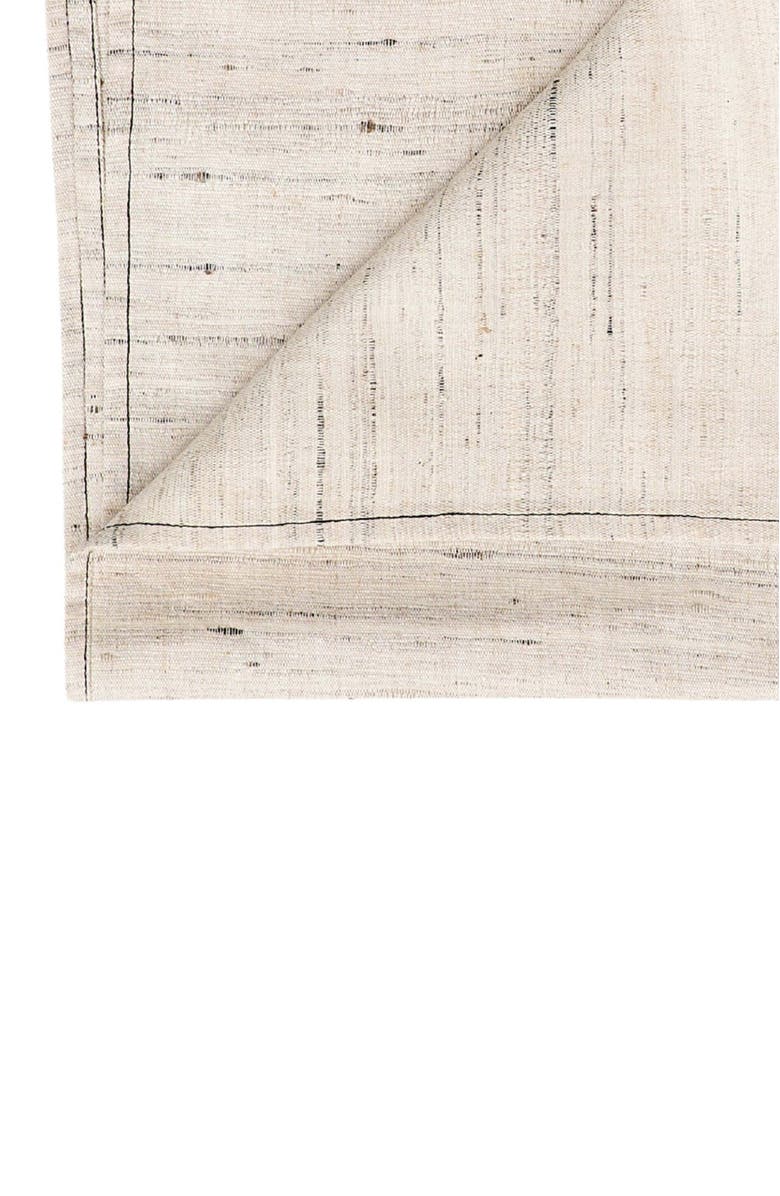 Studio Variously Kora Off White Peace Silk Handloom Napkin - Set of 4, Alternate, color, White