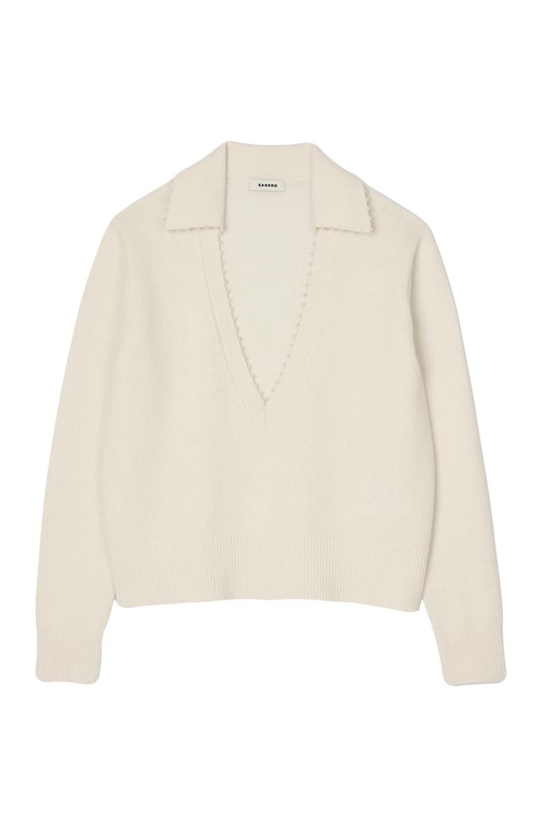 SANDRO Polo-neck sweater, Alternate, color, 