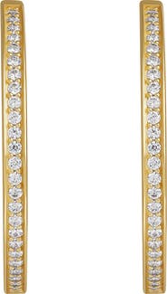 Karma and Luck Women's Gold Hoop Earrings - Celestial Radiance