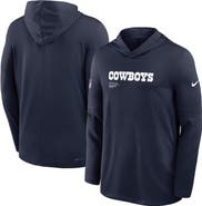 Nike Men's Nike  Navy Dallas Cowboys Pure Fury Performance Long Sleeve Hooded T-Shirt