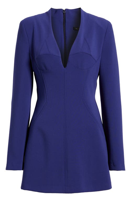 Black Halo Kenna Long Sleeve Minidress In Blue