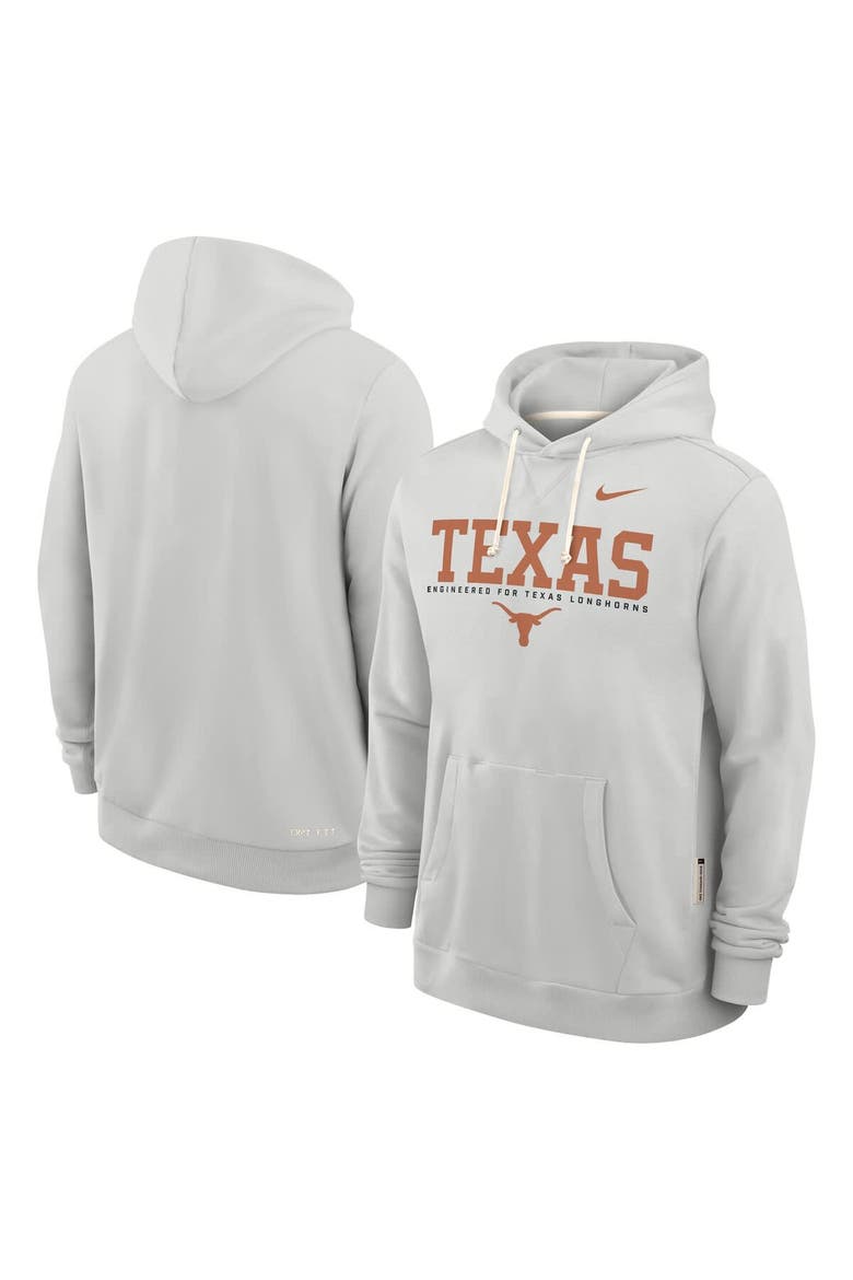 Men's Nike Gray Texas Longhorns 2025 Sideline Performance Pullover Hoodie, Alternate, color, Gray
