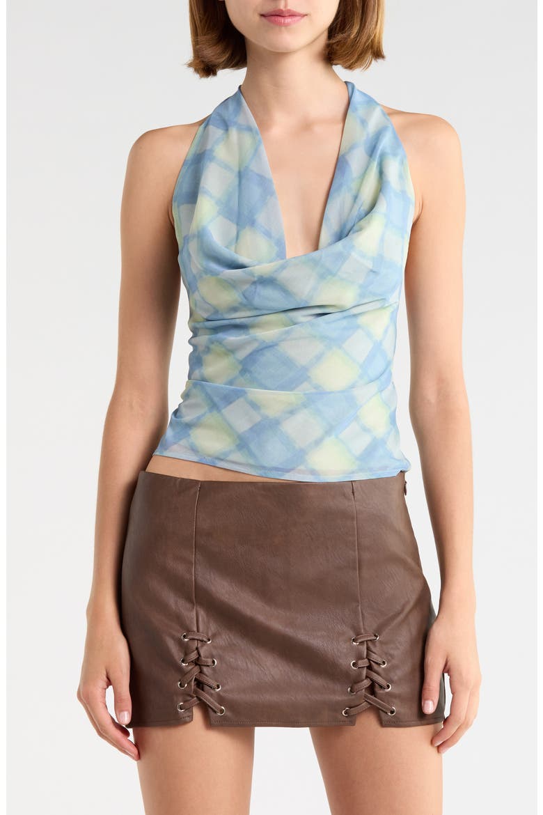 Karelyn Plunge Halter Top, Main, color, MULTI