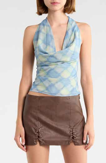 Karelyn Plunge Halter Top