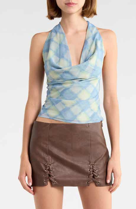 Karelyn Plunge Halter Top