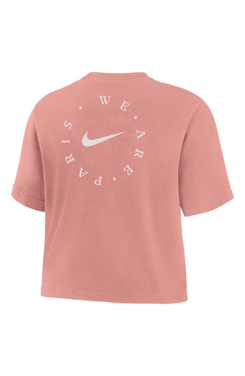 Nike Women's Nike Pink Paris Saint-Germain Voice Crop T-Shirt, Alternate, color,
