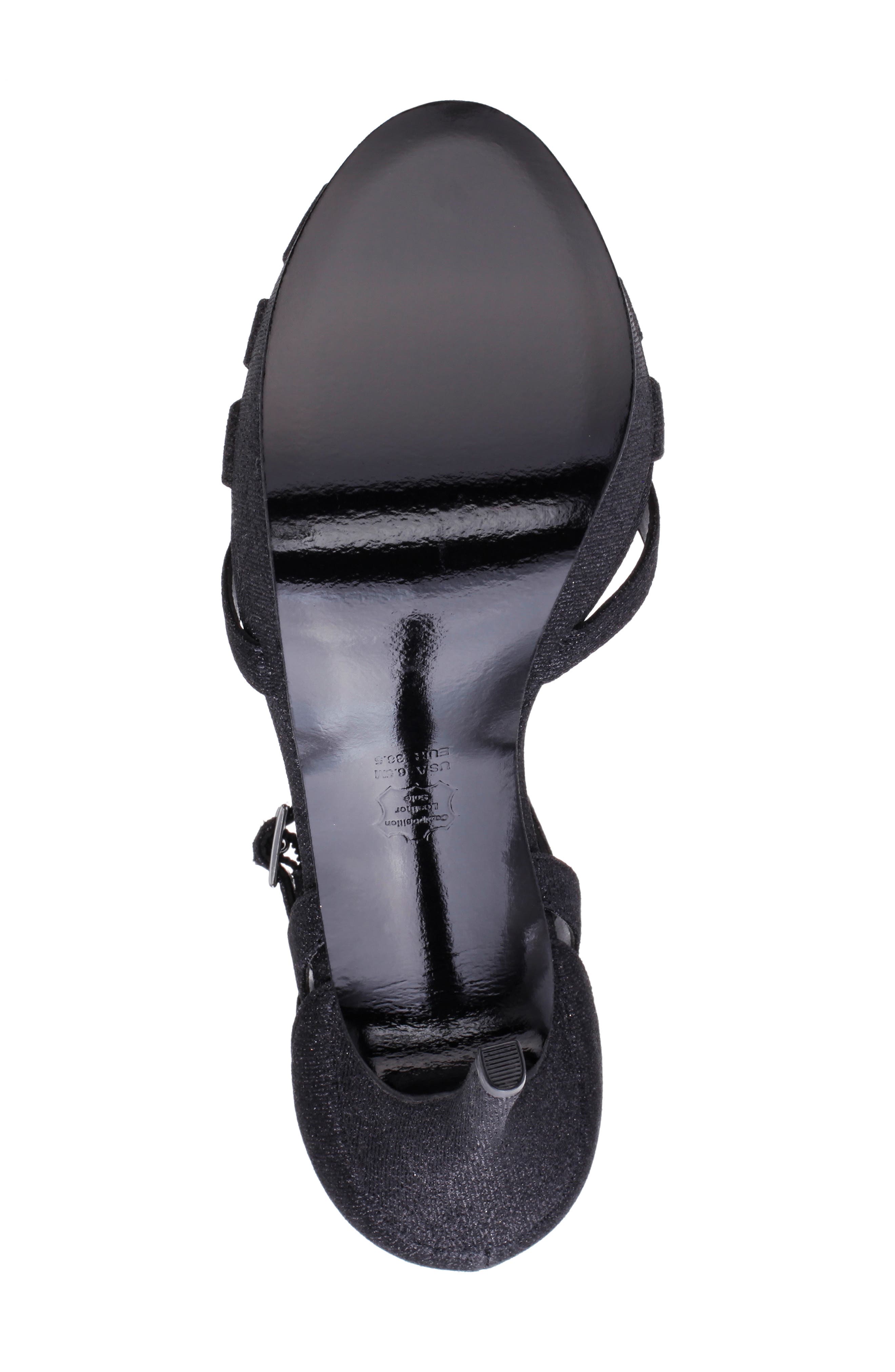 Samara Platform Sandal, Alternate, color, BLACK