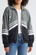 WEAR by Erin Andrews Women's WEAR by Erin Andrews Silver Brooklyn Nets Vintage Full-Zip Windbreaker