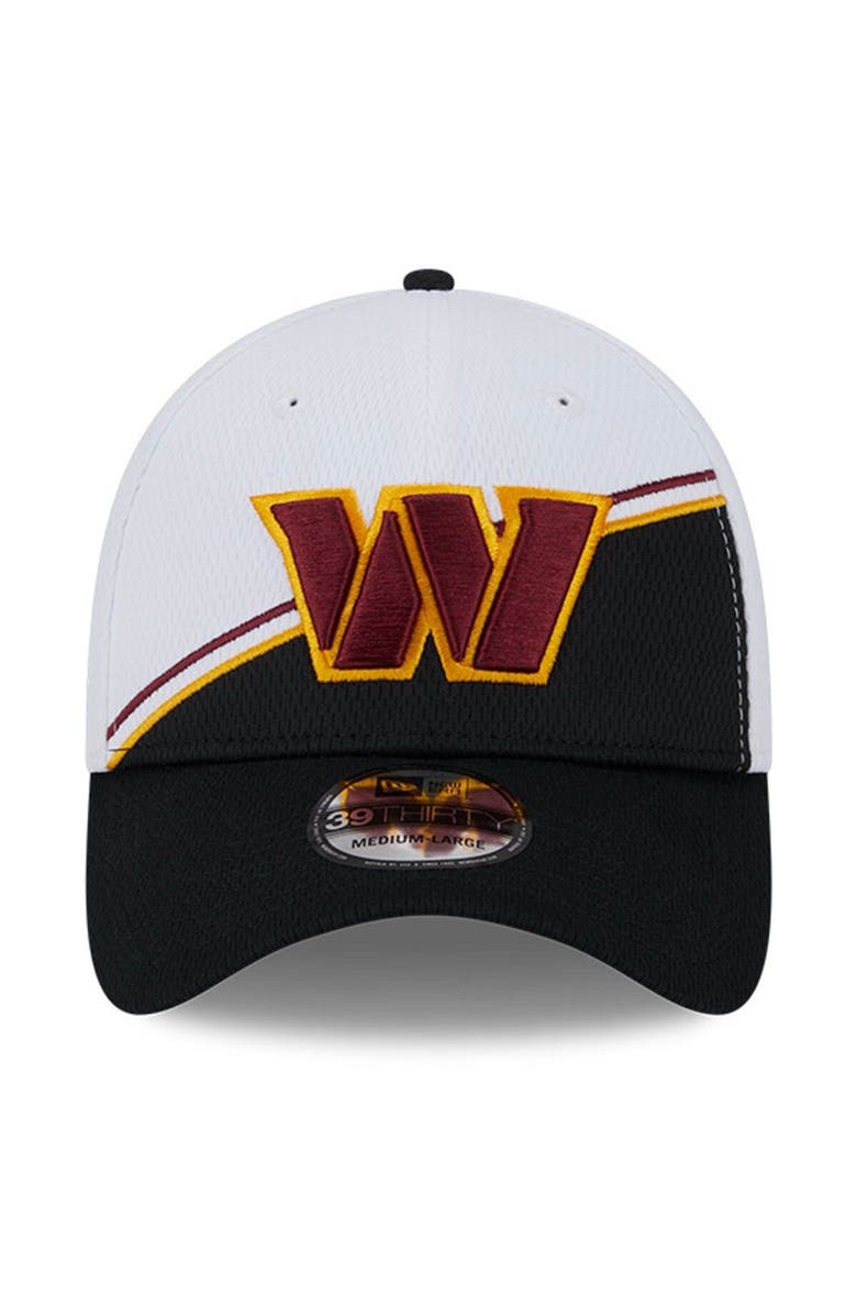 New Era Men's New Era  White/Black Washington Commanders 2023 Sideline 39THIRTY Flex Hat, Alternate, color, 