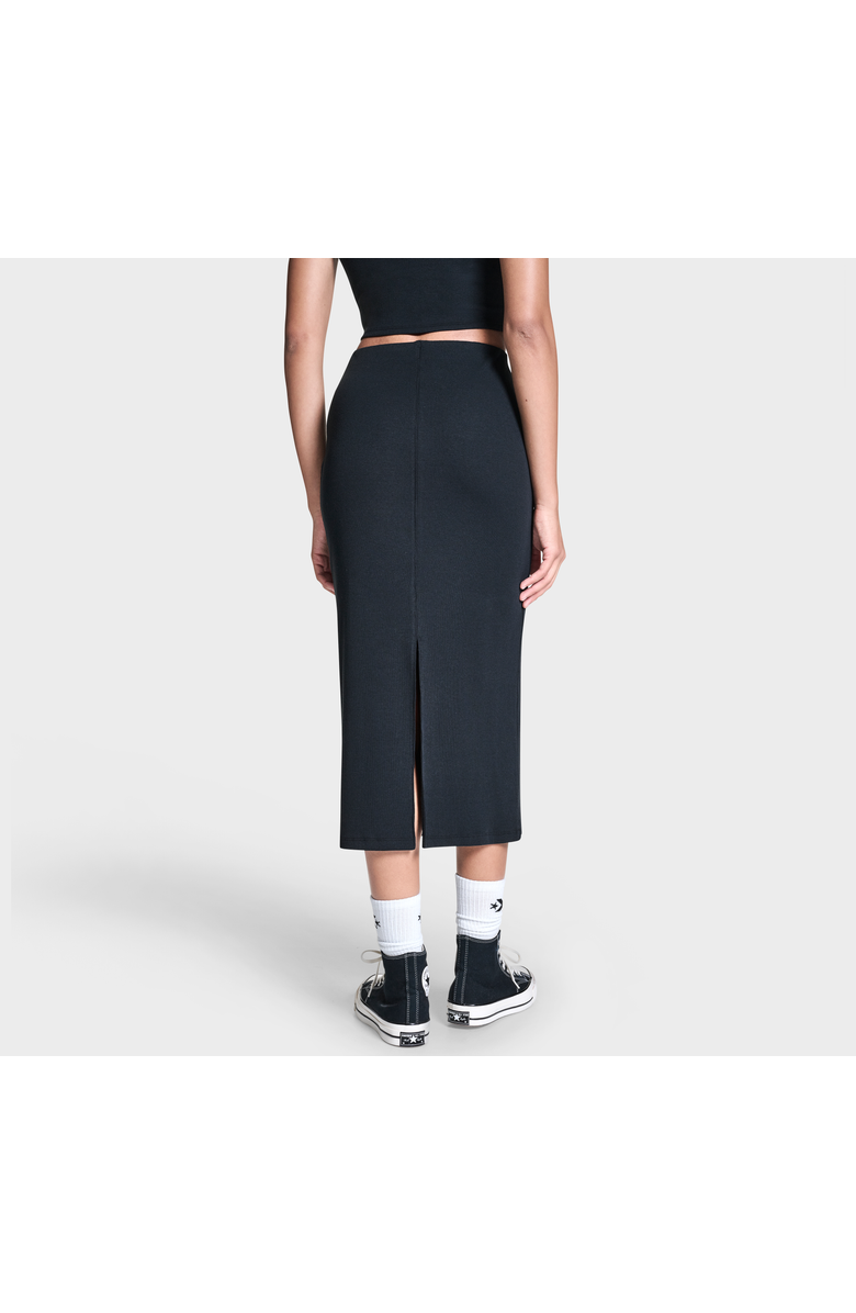 Converse Box Star Midi Skirt, Alternate, color, Converse Black