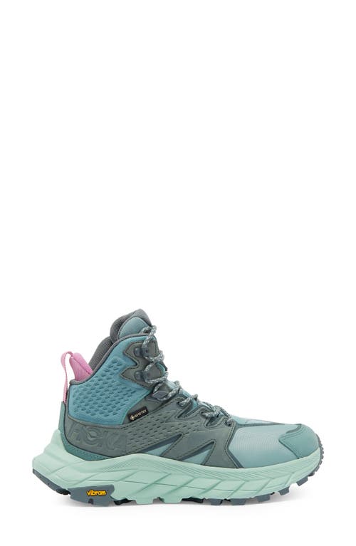 Hoka Anacapa Mid Gore-tex® Waterproof Hiking Shoe In Trellis/mist Green