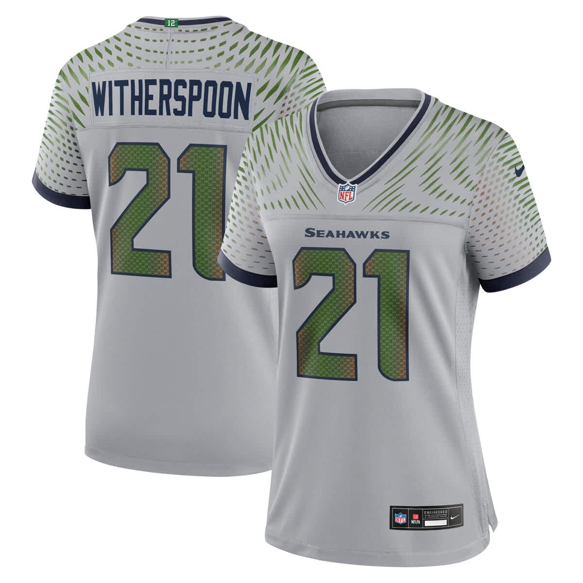 Women's Nike Devon Witherspoon Wolf Gray Seattle Seahawks 2025