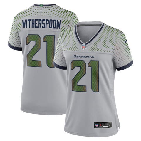 Women's Nike Devon Witherspoon Wolf Gray Seattle Seahawks 2025 Rivalries Collection Game Jersey