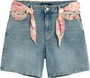 Desigual Embroidered Denim Shorts