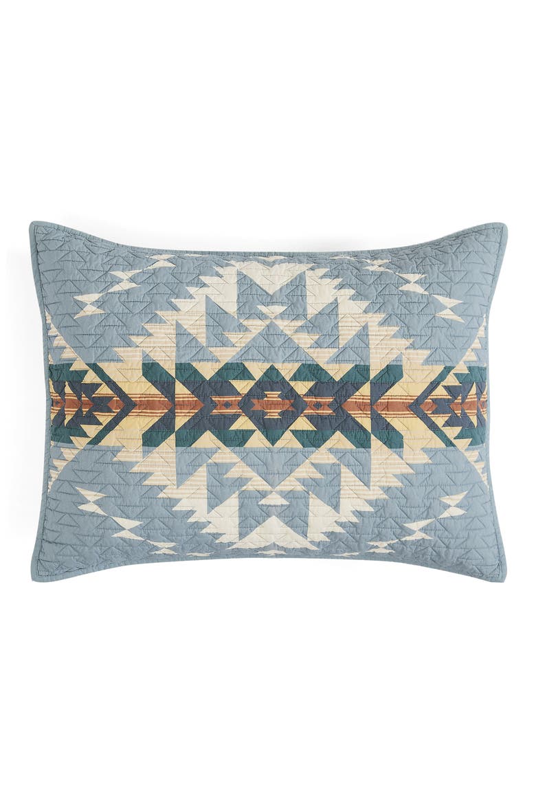 Bridge Creek Coverlet & Pillow Shams Set, Alternate, color, SILVER BLUE