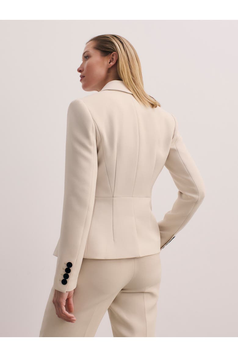 Caselle Doppio Crepe Blazer, Alternate, color, Neutral