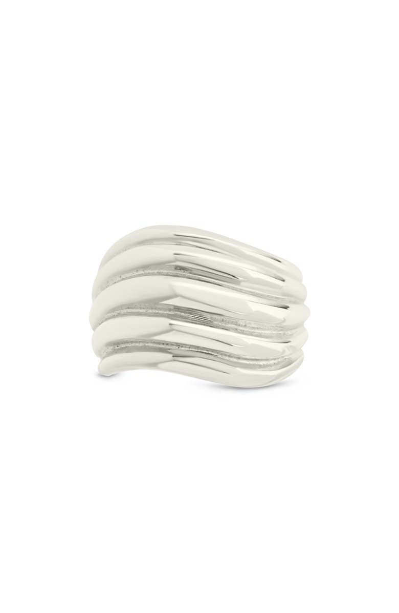 Sterling Forever Skylar Layered Statement Ring, Alternate, color, Silver