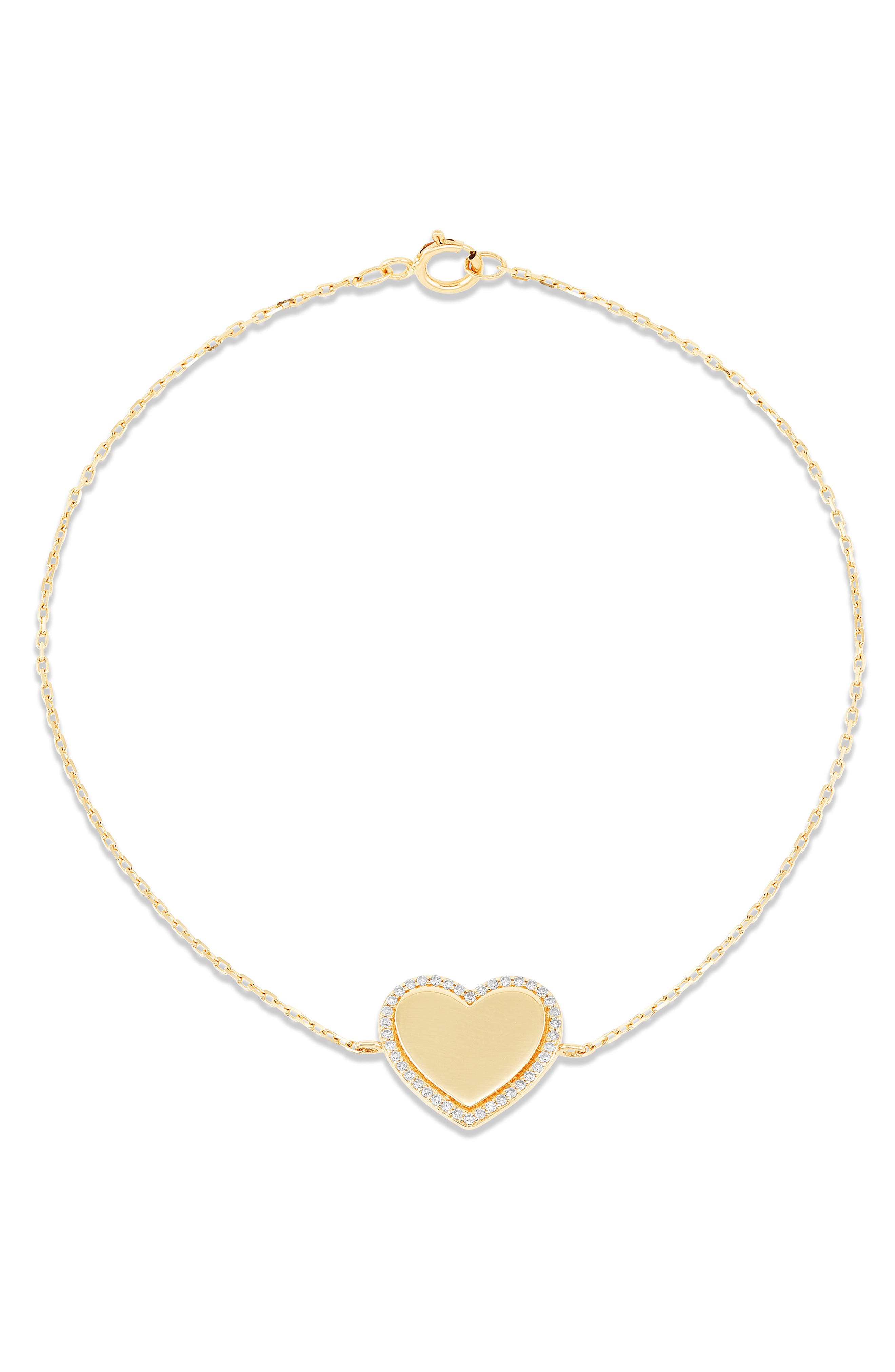 Frankie & Zoe Diamond Heart Bracelet